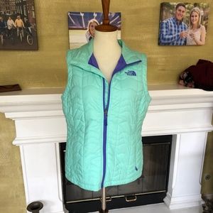The North Face women's light turquoise vest